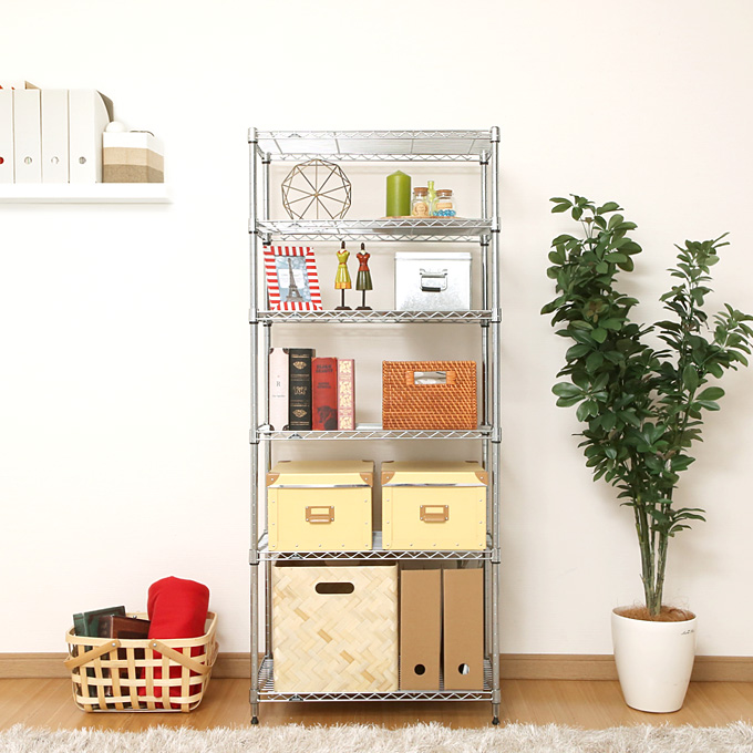 19mm] 幅65 6段 (幅64.5×奥行34.5×高さ151.5cm) ルミナスライト