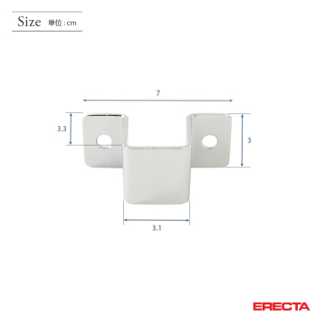 壁面固定金具 エレクターシェルフ・シングル用 supererecta NWFS