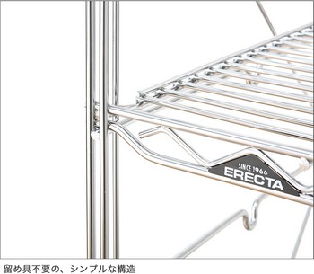 エレクター ERECTA 柱 THE スタンダードエレクター用 Sシリーズ 奥行